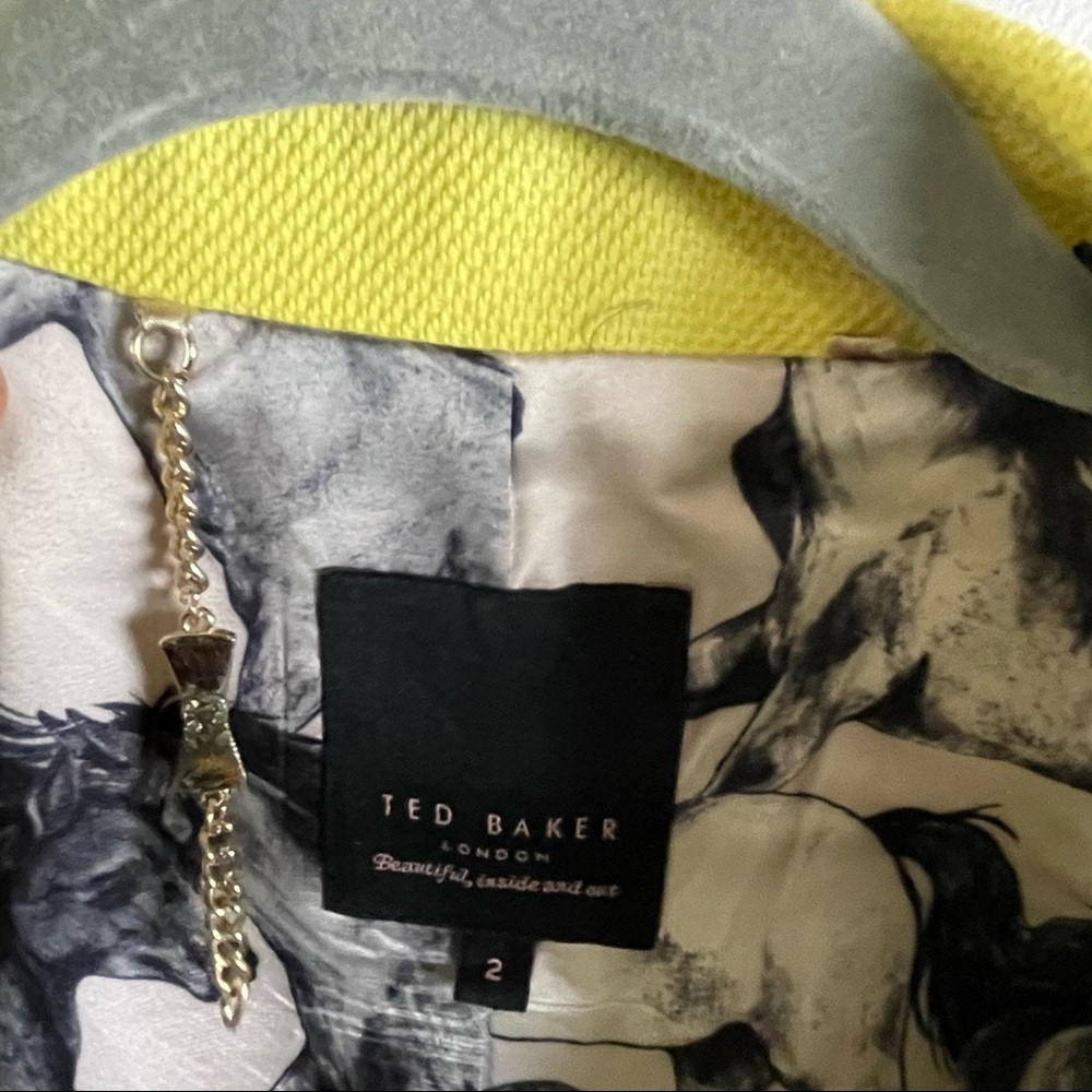 Ted Baker yellow pea coat - Picture 10 of 13